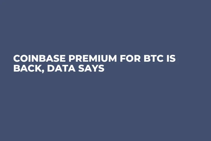 Coinbase Premium for BTC Is Back, Data Says