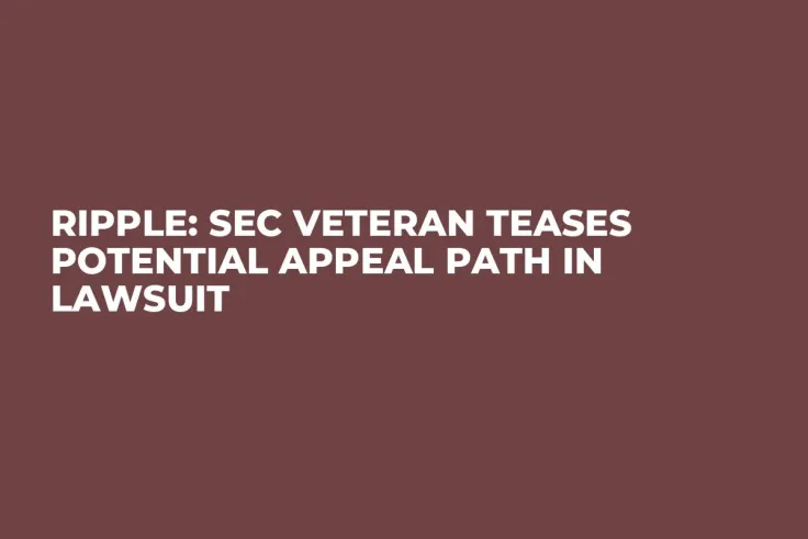 Ripple: SEC Veteran Teases Potential Appeal Path in Lawsuit