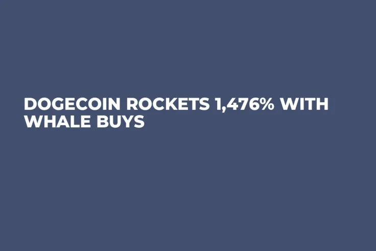 Dogecoin Rockets 1,476% With Whale Buys