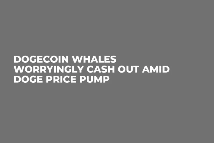 Dogecoin Whales Worryingly Cash Out Amid DOGE Price Pump