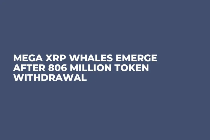Mega XRP Whales Emerge After 806 Million Token Withdrawal
