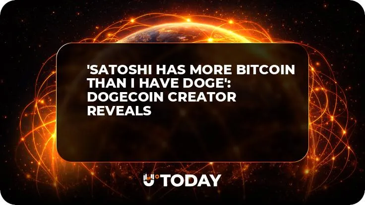 'Satoshi Has More Bitcoin Than I Have DOGE': Dogecoin Creator Reveals
