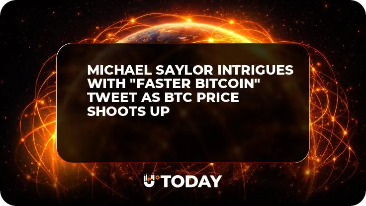 Michael Saylor Intrigues with "Faster Bitcoin" Tweet As BTC Price Shoots Up