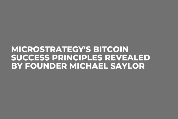 MicroStrategy's Bitcoin Success Principles Revealed by Founder Michael Saylor