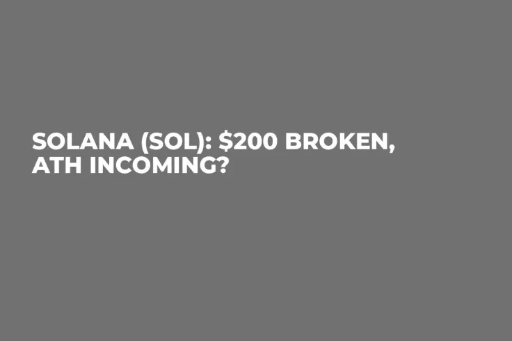 Solana (SOL): $200 Broken, ATH Incoming?