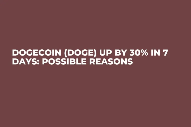 Dogecoin (DOGE) Up by 30% in 7 Days: Possible Reasons