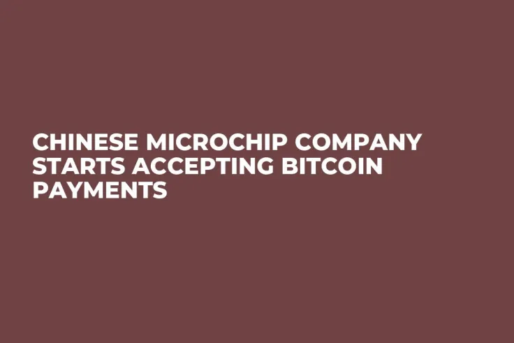 Chinese Microchip Company Starts Accepting Bitcoin Payments
