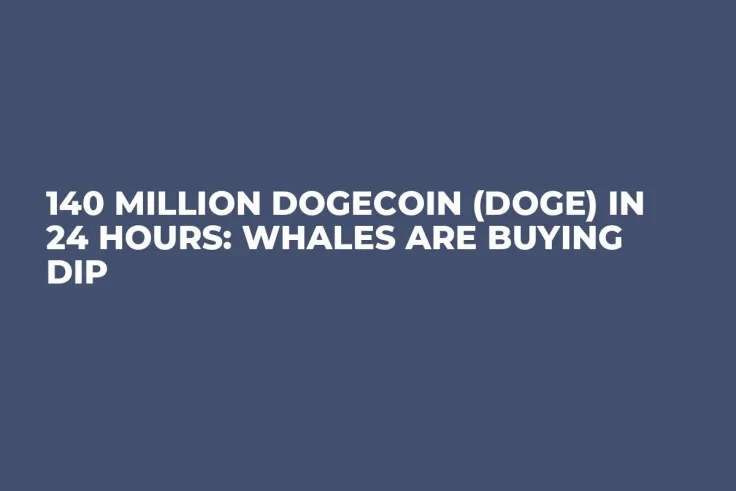 140 Million Dogecoin (DOGE) in 24 Hours: Whales Are Buying Dip