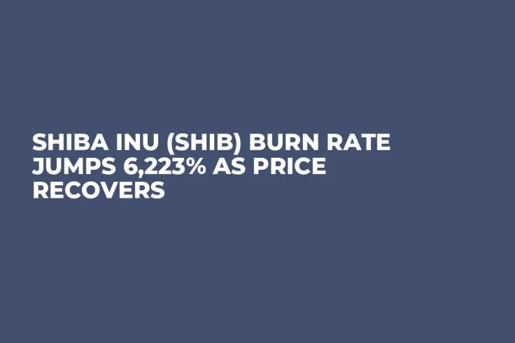 Shiba Inu (SHIB) Burn Rate Jumps 6,223% as Price Recovers
