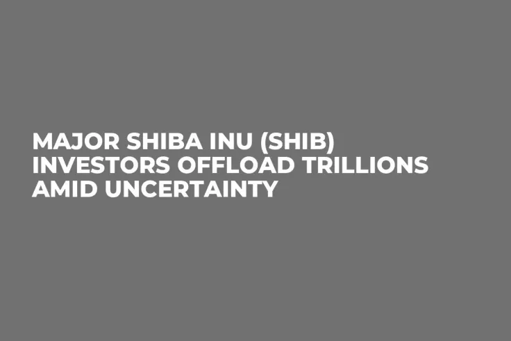 Major Shiba Inu (SHIB) Investors Offload Trillions Amid Uncertainty