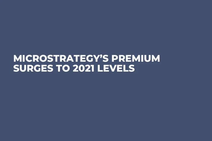 MicroStrategy’s Premium Surges to 2021 Levels 