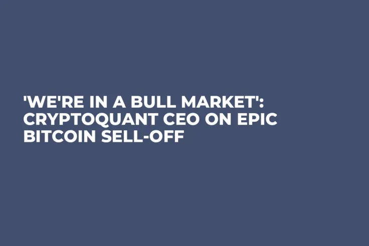 'We're in a Bull Market': CryptoQuant CEO on Epic Bitcoin Sell-off