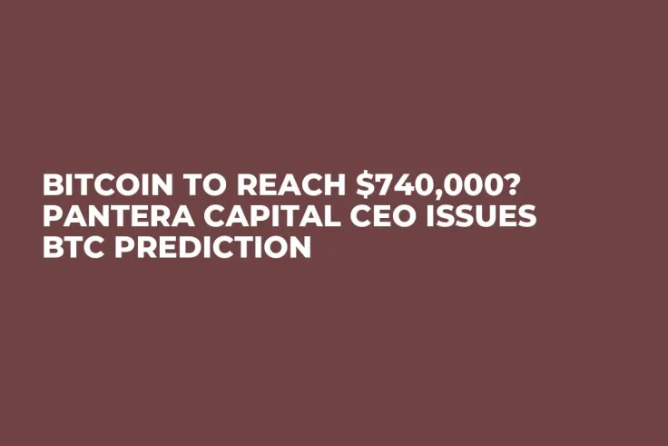 Bitcoin to Reach $740,000? Pantera Capital CEO Issues BTC Prediction