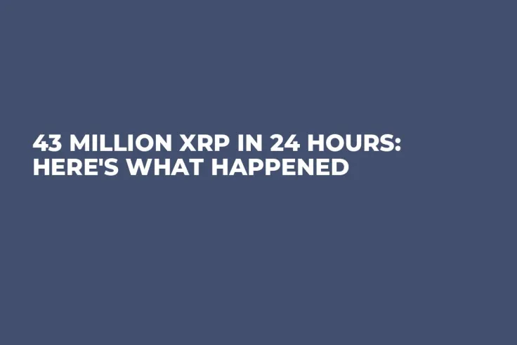 43 Million XRP in 24 Hours: Here's What Happened