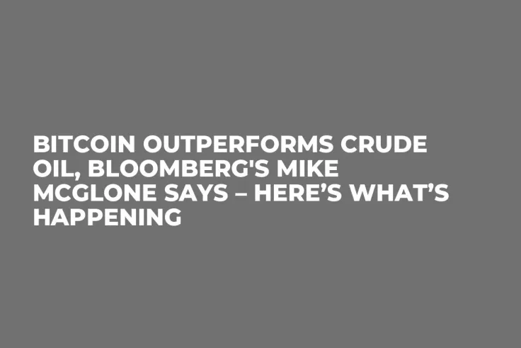 Bitcoin Outperforms Crude Oil, Bloomberg's Mike McGlone Says – Here’s What’s Happening