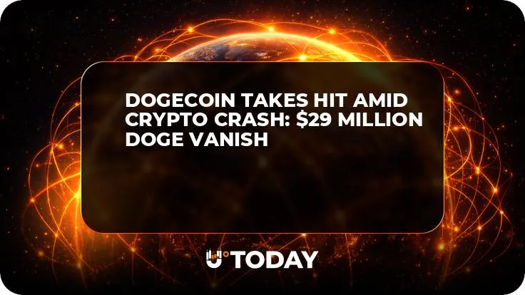 Dogecoin Takes Hit Amid Crypto Crash: $29 Million DOGE Vanish