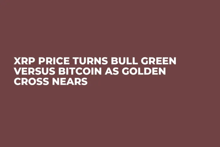 XRP Price Turns Bull Green Versus Bitcoin as Golden Cross Nears