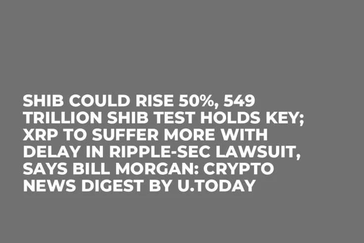 SHIB Could Rise 50%, 549 Trillion SHIB Test Holds Key; XRP to Suffer More With Delay in Ripple-SEC Lawsuit, Says Bill Morgan: Crypto News Digest by U.Today