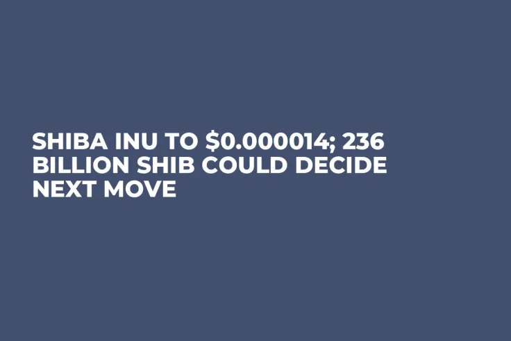 Shiba Inu to $0.000014; 236 Billion SHIB Could Decide Next Move