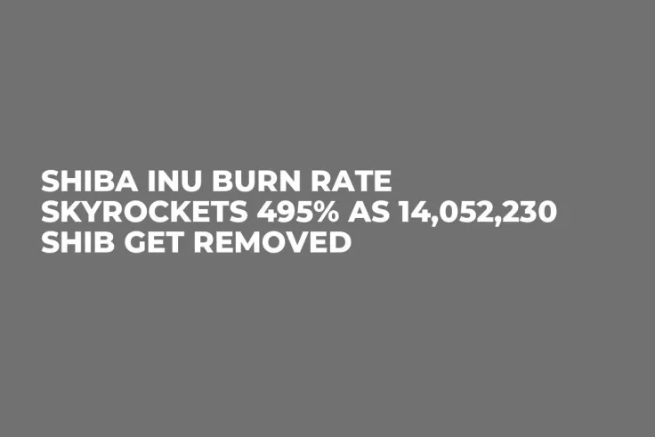 Shiba Inu Burn Rate Skyrockets 495% as 14,052,230 SHIB Get Removed