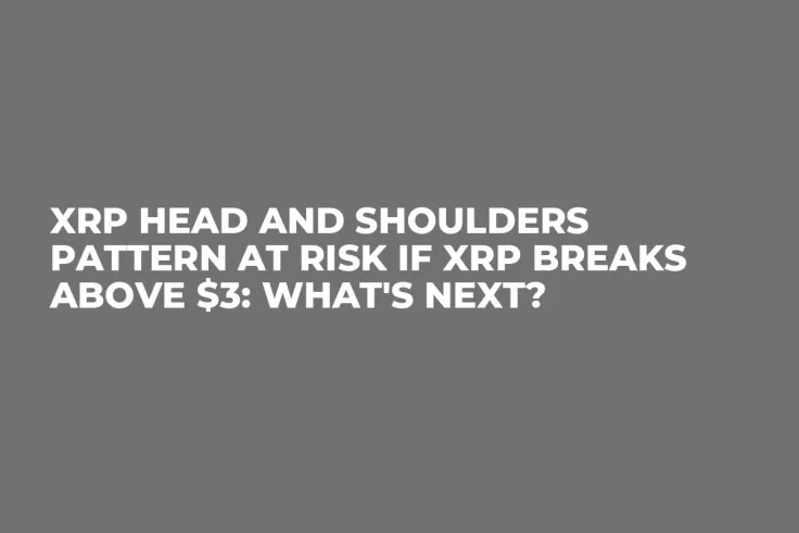 XRP Head and Shoulders Pattern at Risk If XRP Breaks Above $3: What's Next?