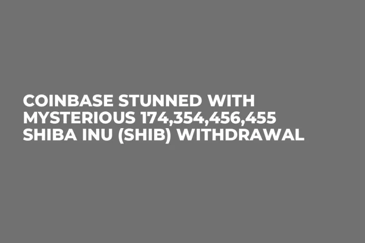 Coinbase Stunned With Mysterious 174,354,456,455 Shiba Inu (SHIB) Withdrawal