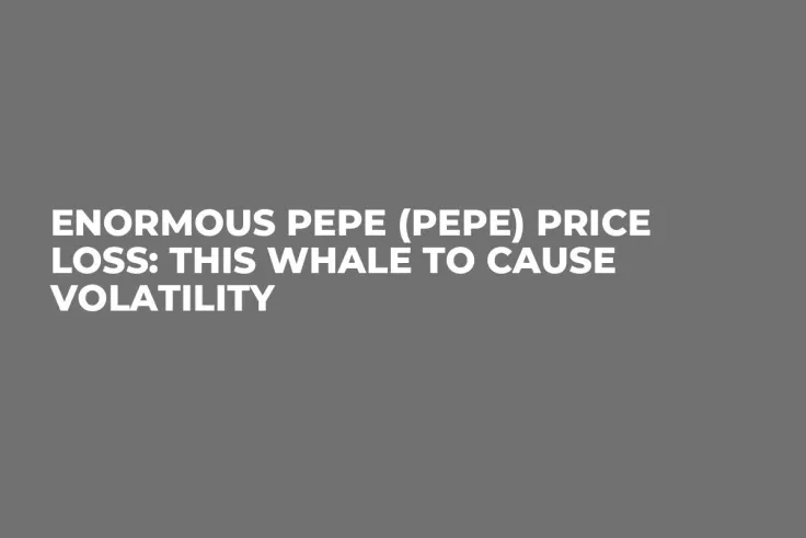 Enormous Pepe (PEPE) Price Loss: This Whale to Cause Volatility