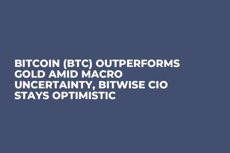 Bitcoin (BTC) Outperforms Gold Amid Macro Uncertainty, Bitwise CIO Stays Optimistic