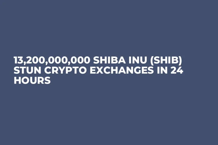 13,200,000,000 Shiba Inu (SHIB) Stun Crypto Exchanges in 24 Hours