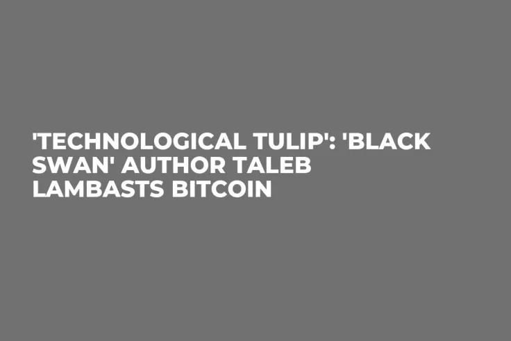 'Technological Tulip': 'Black Swan' Author Taleb Lambasts Bitcoin