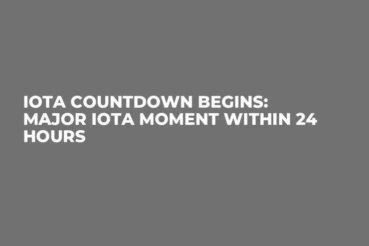 IOTA Countdown Begins: Major IOTA Moment Within 24 Hours