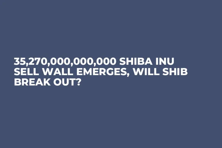 35,270,000,000,000 Shiba Inu Sell Wall Emerges, Will SHIB Break Out?