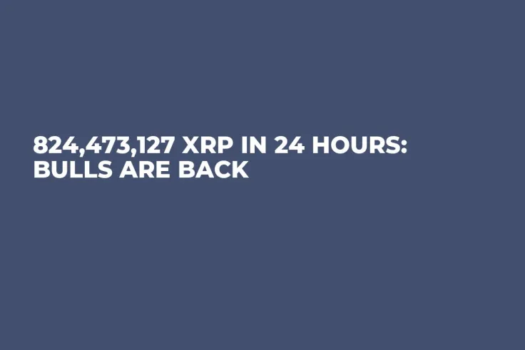 824,473,127 XRP in 24 Hours: Bulls Are Back