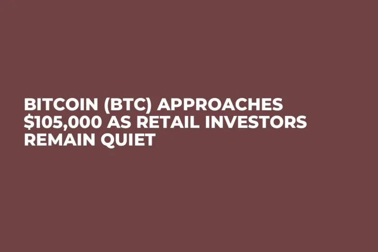 Bitcoin (BTC) Approaches $105,000 as Retail Investors Remain Quiet