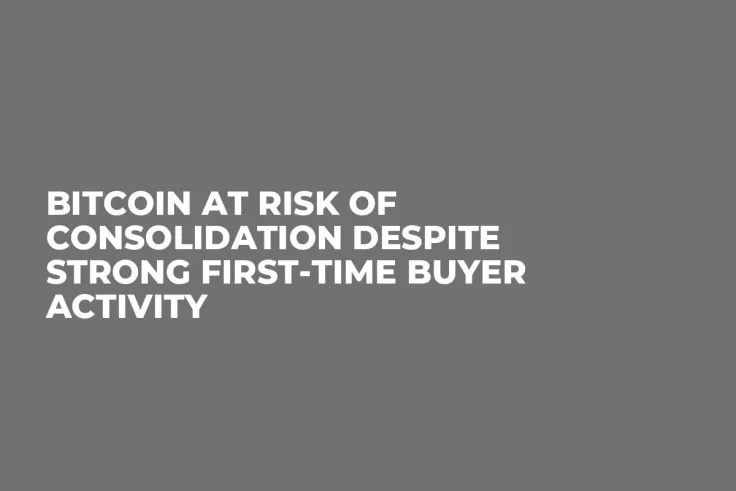 Bitcoin at Risk of Consolidation Despite Strong First-Time Buyer Activity