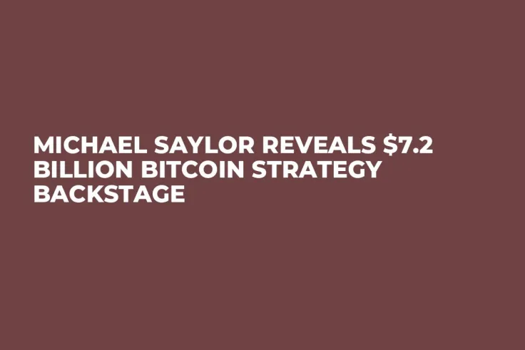 Michael Saylor Reveals $7.2 Billion Bitcoin Strategy Backstage