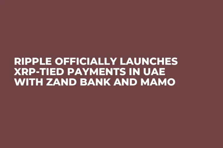 Ripple Officially Launches XRP-Tied Payments in UAE With Zand Bank and Mamo