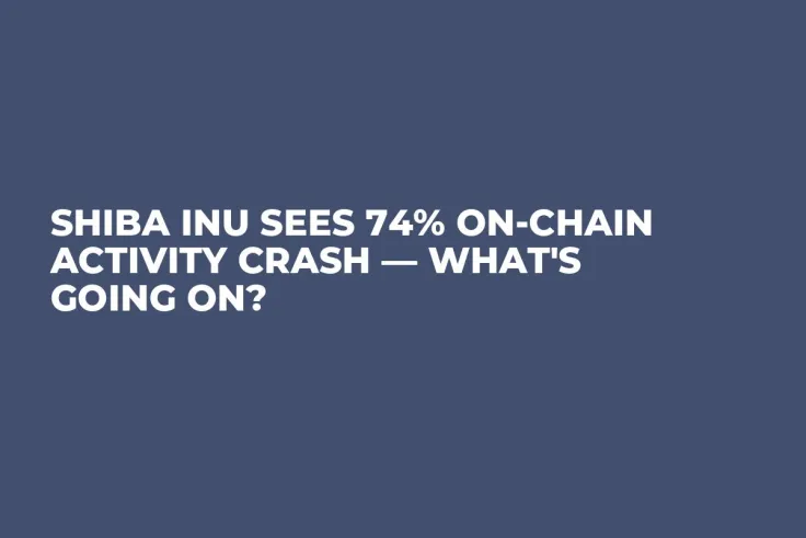 Shiba Inu Sees 74% On-Chain Activity Crash — What's Going On?