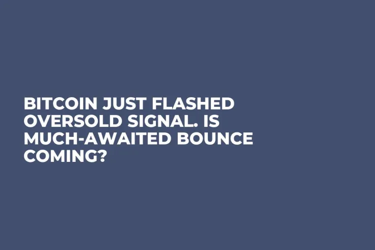 Bitcoin Just Flashed Oversold Signal. Is Much-Awaited Bounce Coming?