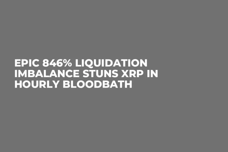 Epic 846% Liquidation Imbalance Stuns XRP in Hourly Bloodbath