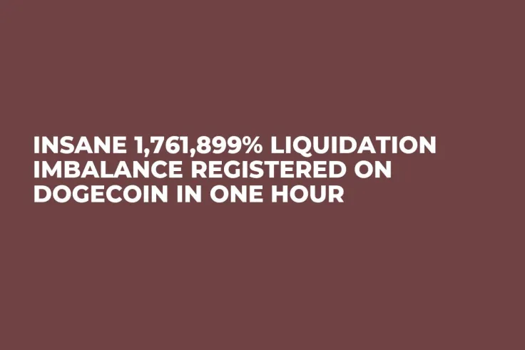 Insane 1,761,899% Liquidation Imbalance Registered on Dogecoin in One Hour