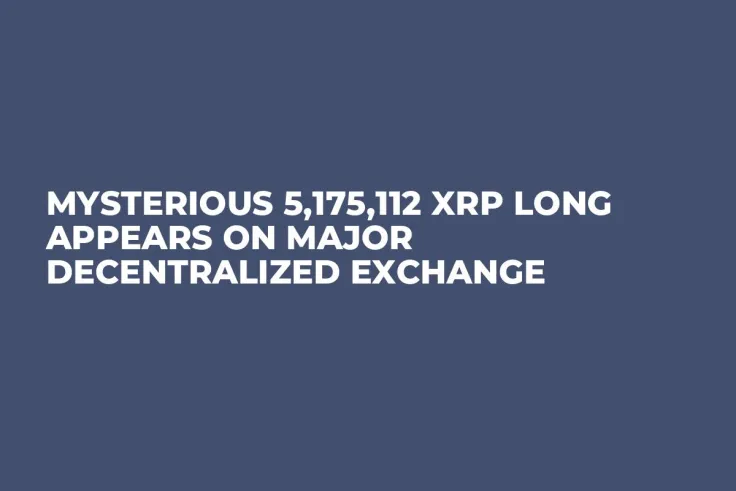 Mysterious 5,175,112 XRP Long Appears on Major Decentralized Exchange