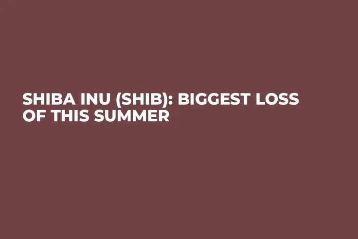Shiba Inu (SHIB): Biggest Loss of This Summer