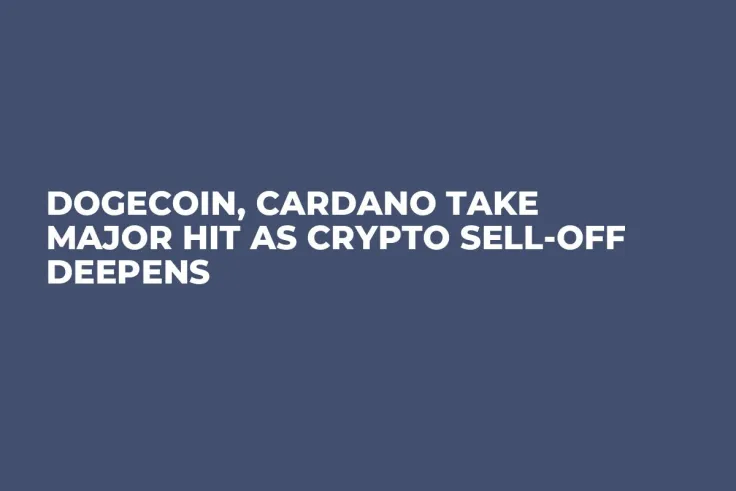 Dogecoin, Cardano Take Major Hit as Crypto Sell-Off Deepens