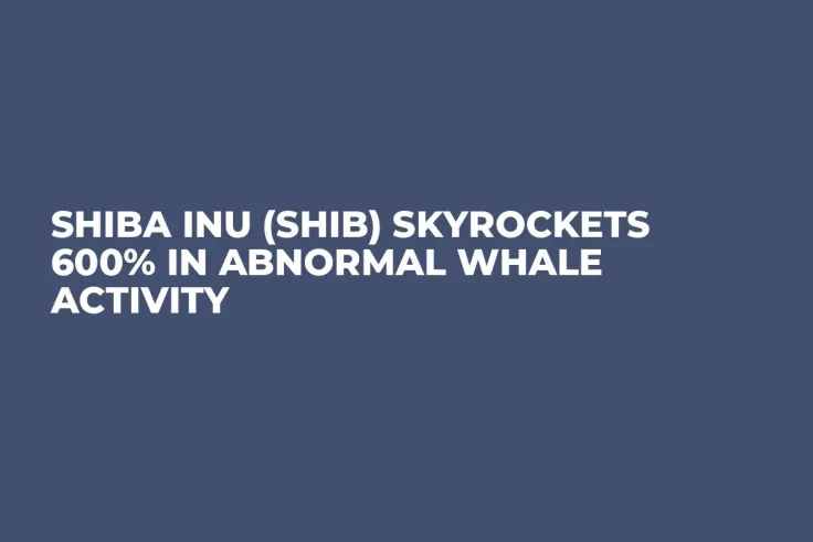 Shiba Inu (SHIB) Skyrockets 600% in Abnormal Whale Activity