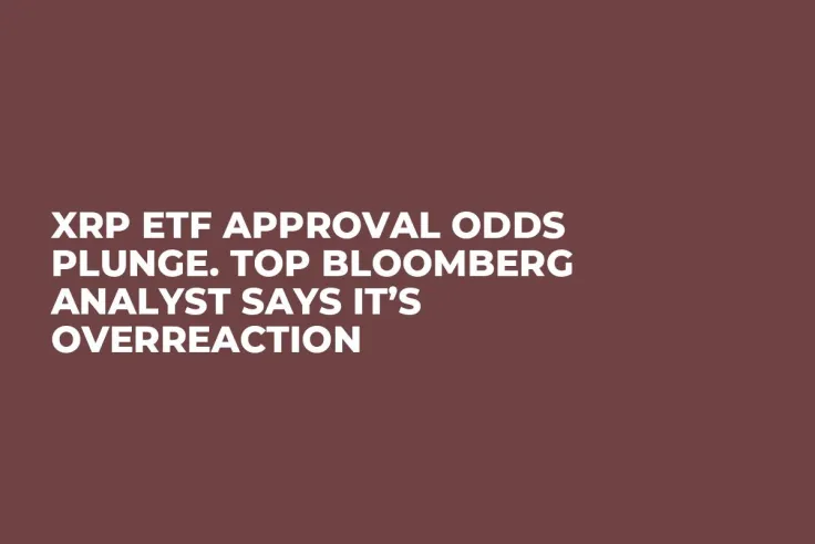 XRP ETF Approval Odds Plunge. Top Bloomberg Analyst Says It’s Overreaction 