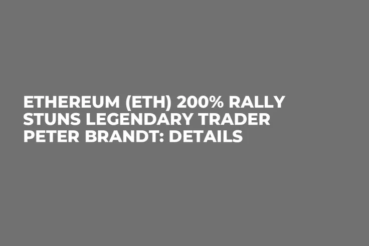 Ethereum (ETH) 200% Rally Stuns Legendary Trader Peter Brandt: Details