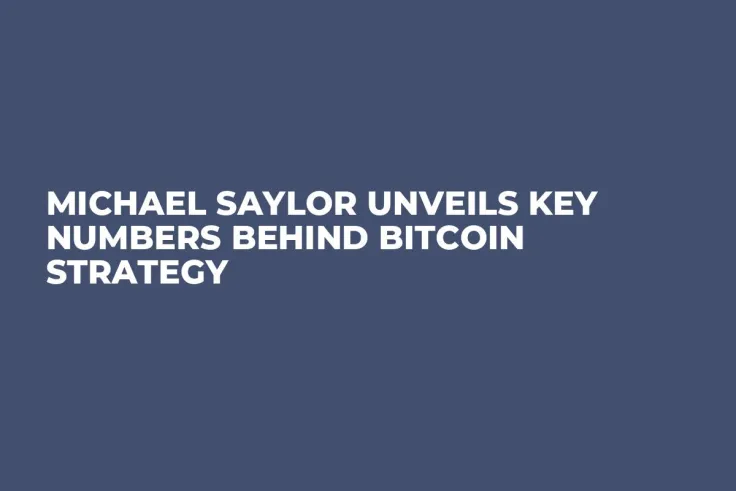 Michael Saylor Unveils Key Numbers Behind Bitcoin Strategy