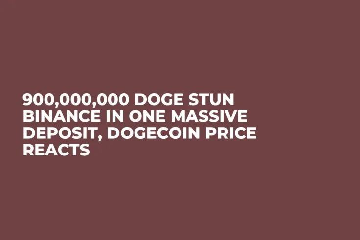 900,000,000 DOGE Stun Binance in One Massive Deposit, Dogecoin Price Reacts