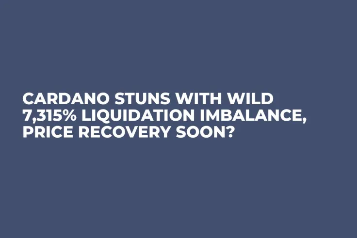Cardano Stuns With Wild 7,315% Liquidation Imbalance, Price Recovery Soon?